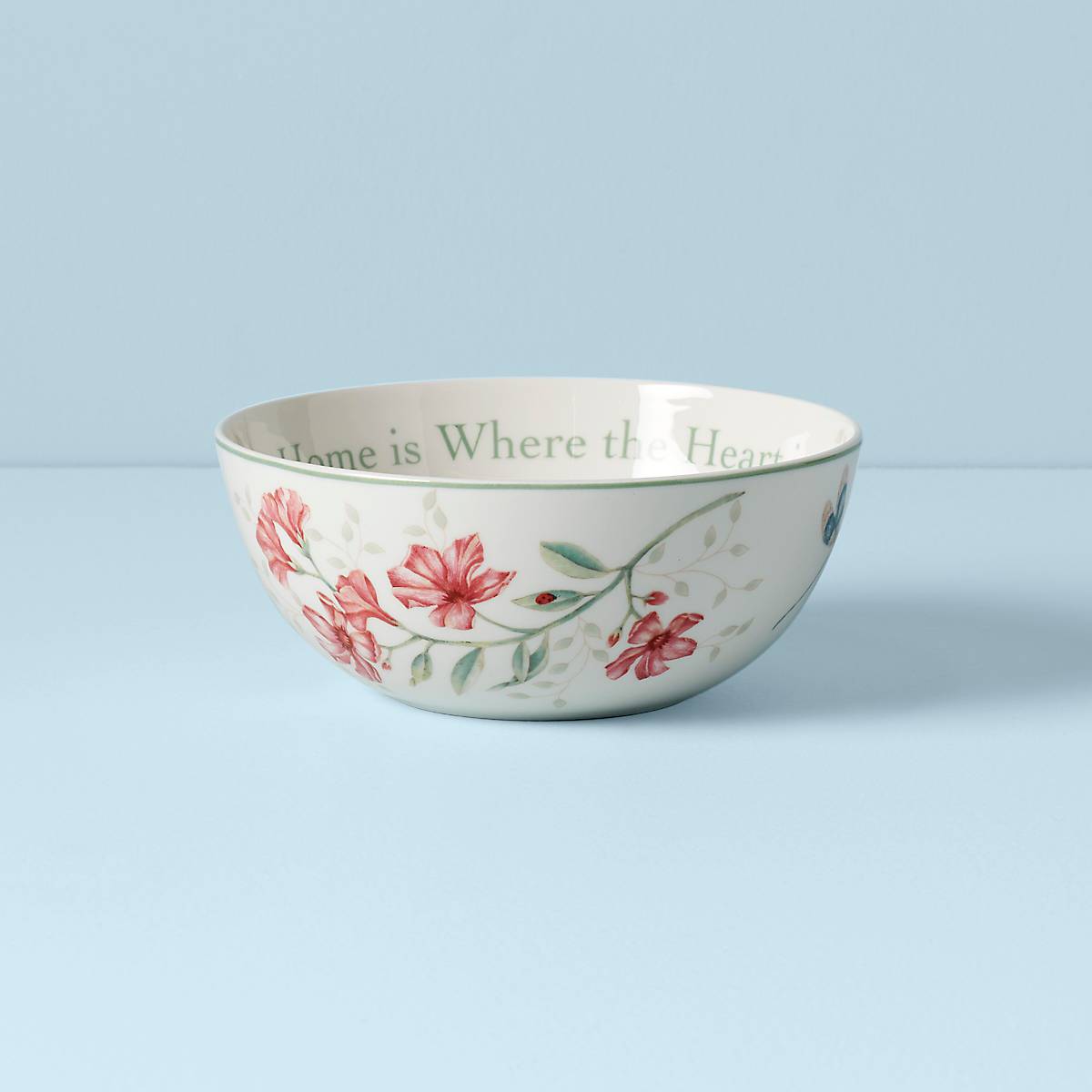 Red Floral Sentiment Serving Bowl - Image 2