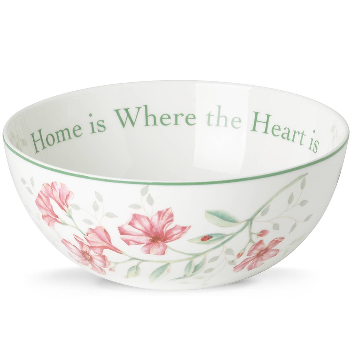 Red Floral Sentiment Serving Bowl - Image 3