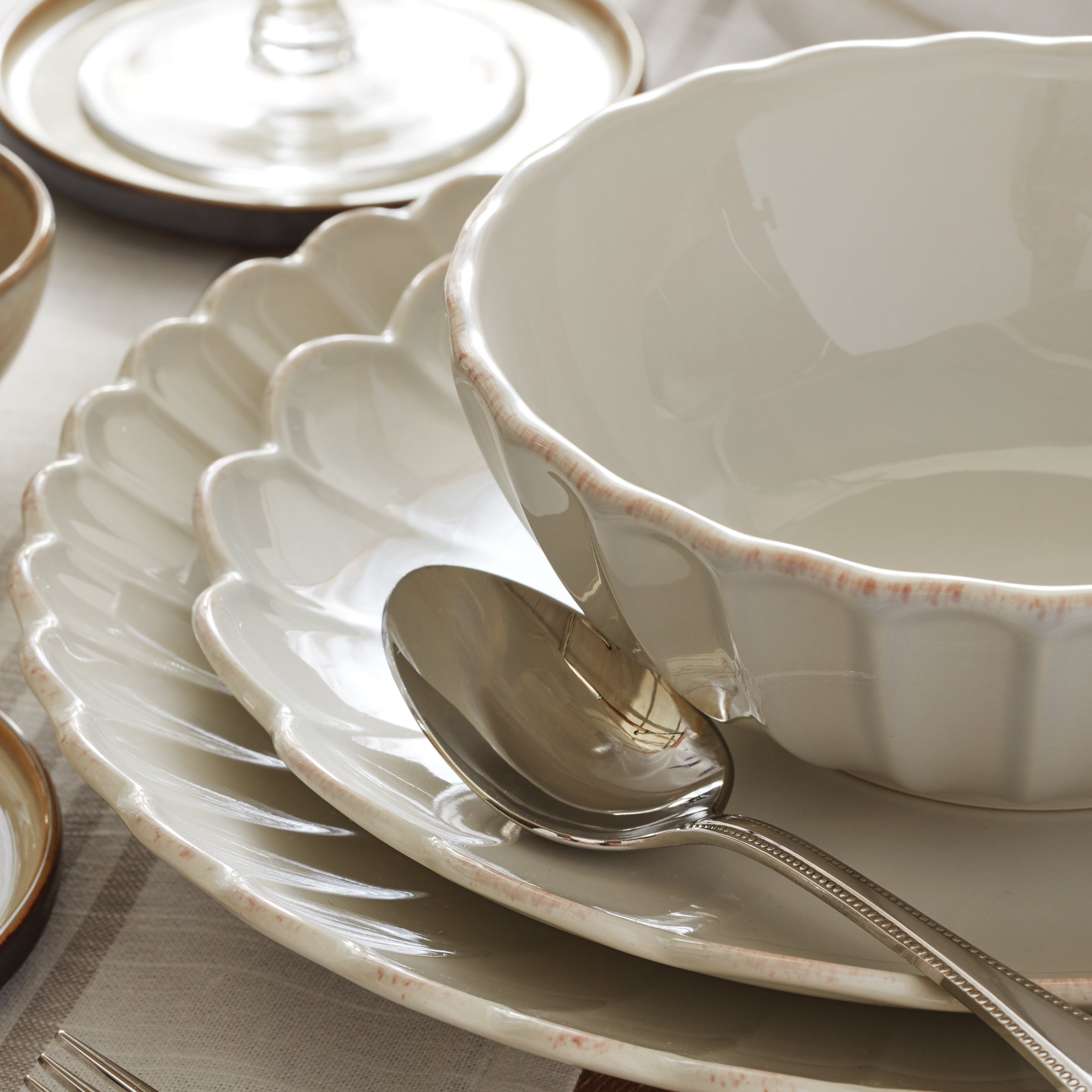 Blush Gold Rim Coupe Salad Plates - Image 13