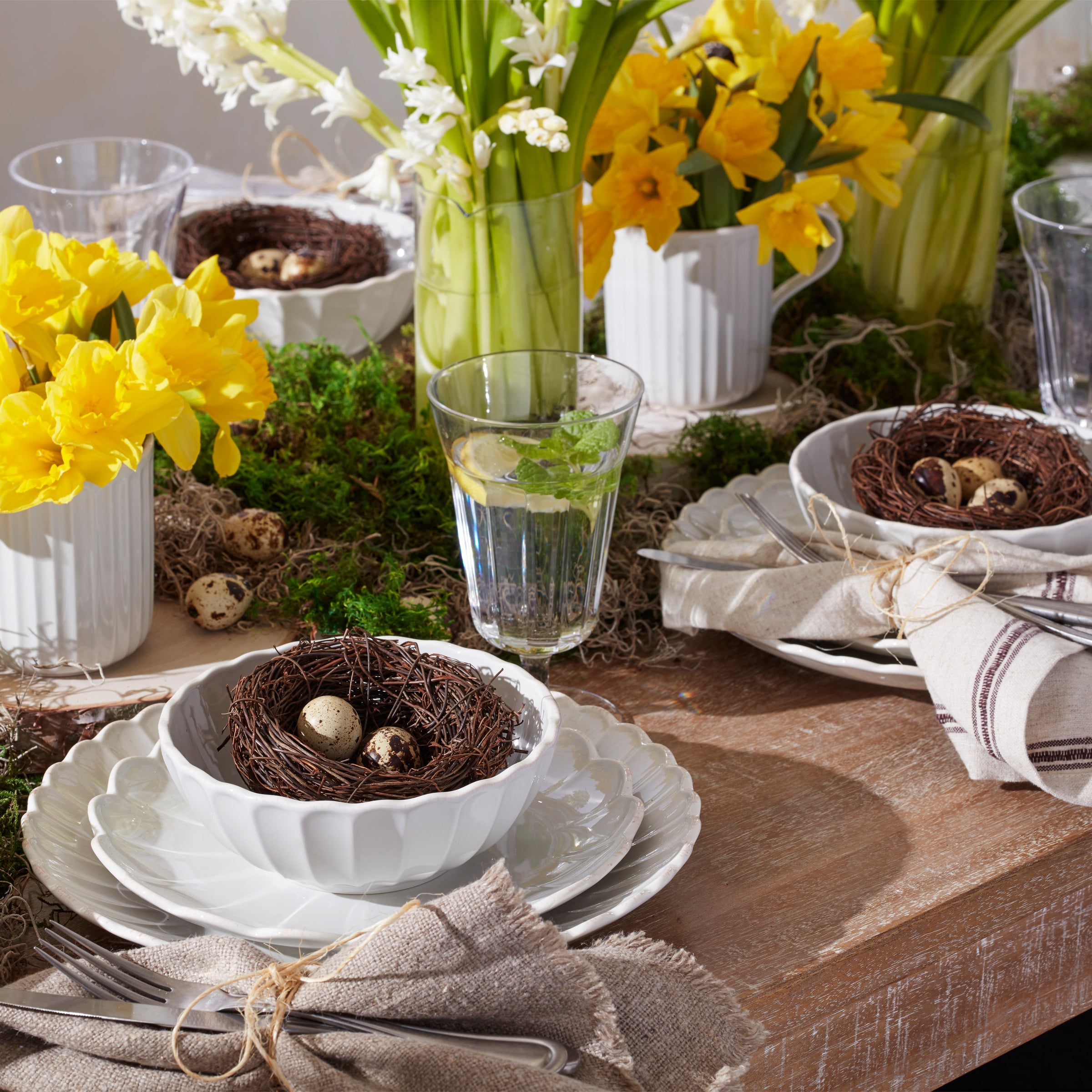 Blush Gold Rim Coupe Salad Plates - Image 9