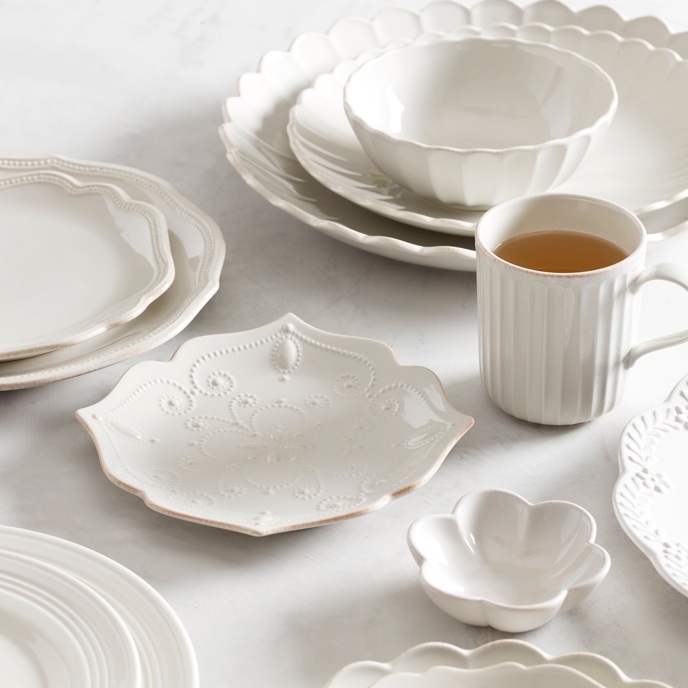 Scalloped Butterfly Dessert Plates, Set of 4 - Image 3