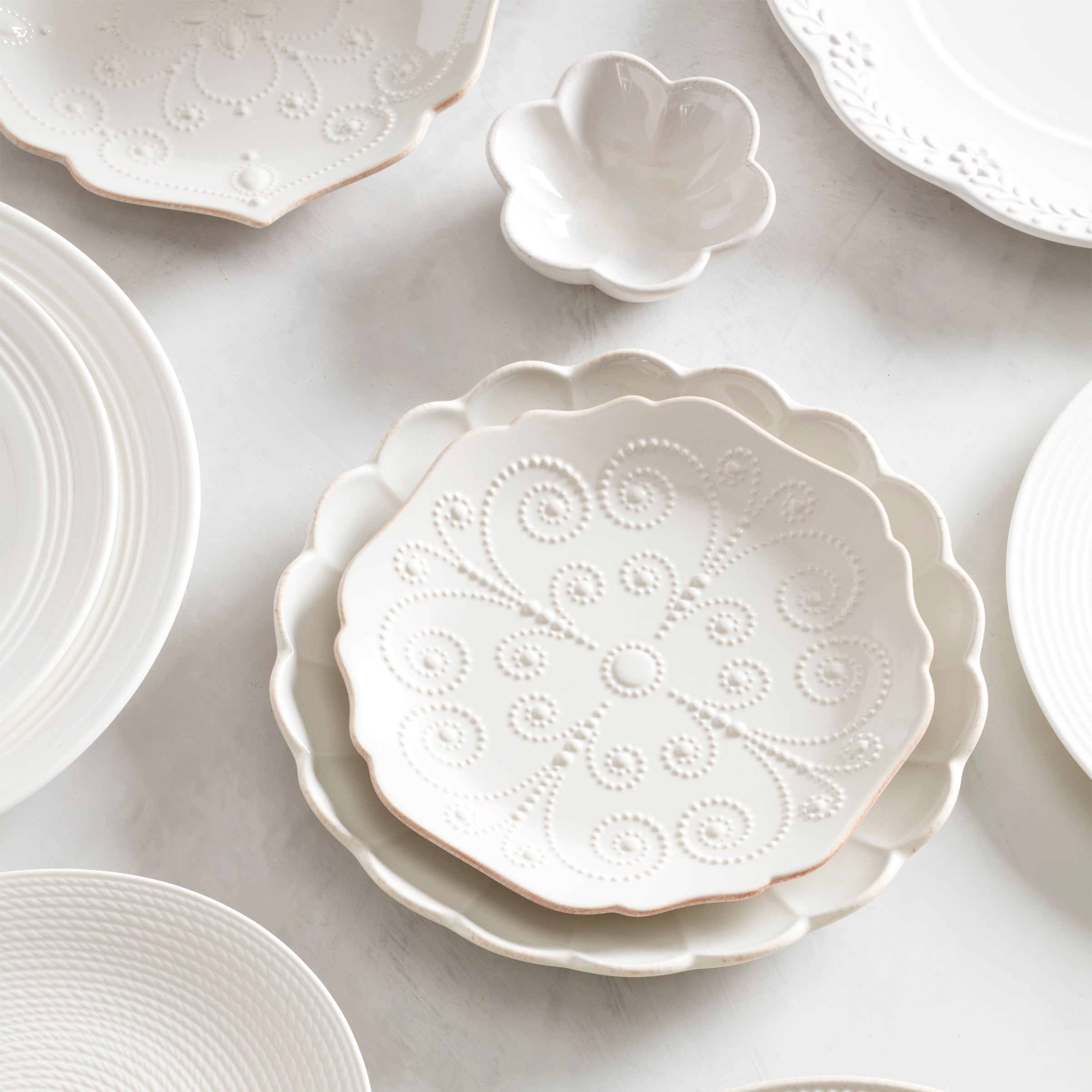 Scalloped Butterfly Dessert Plates, Set of 4 - Image 2