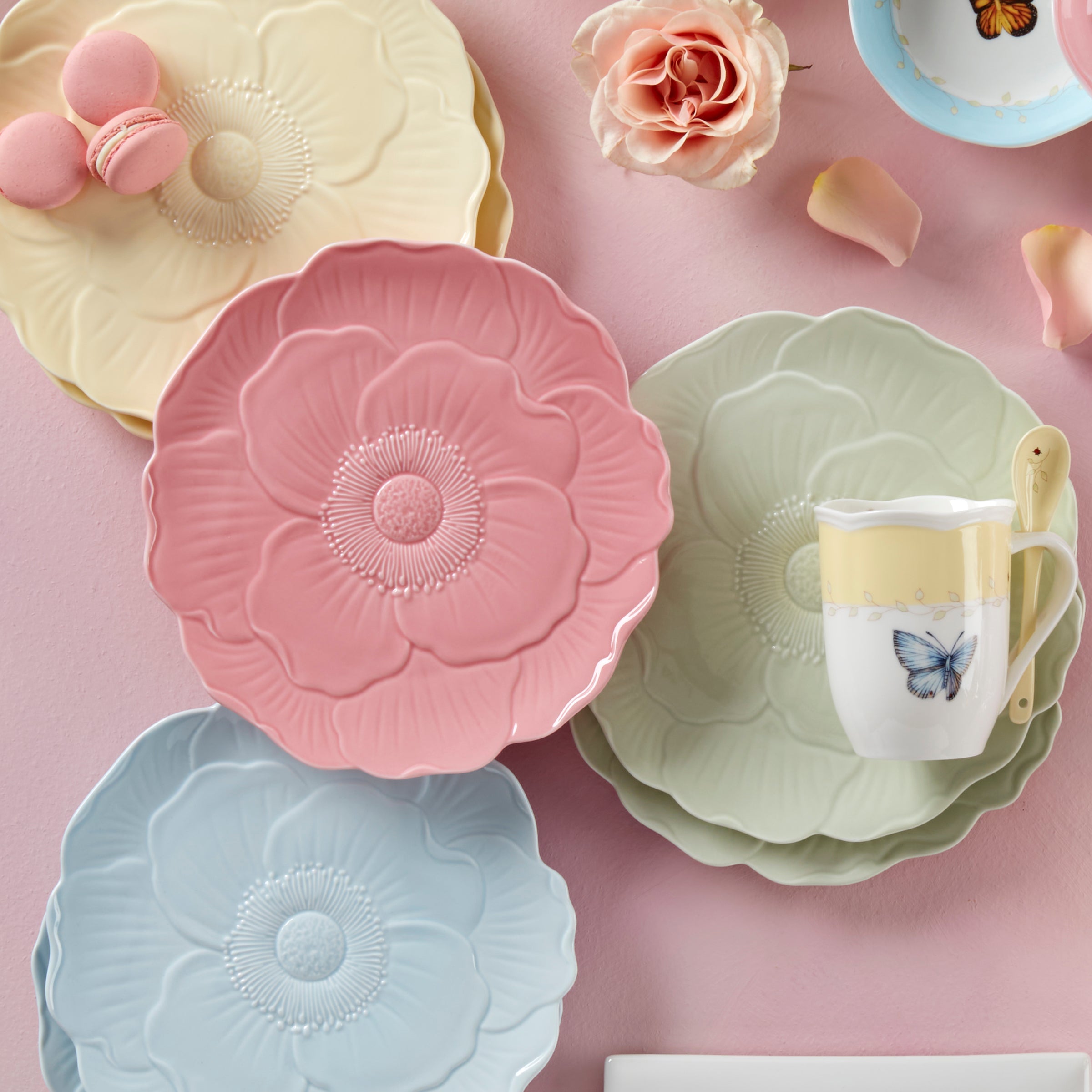 Bird & Blossom Salad Plates, Set of 4 - Image 4