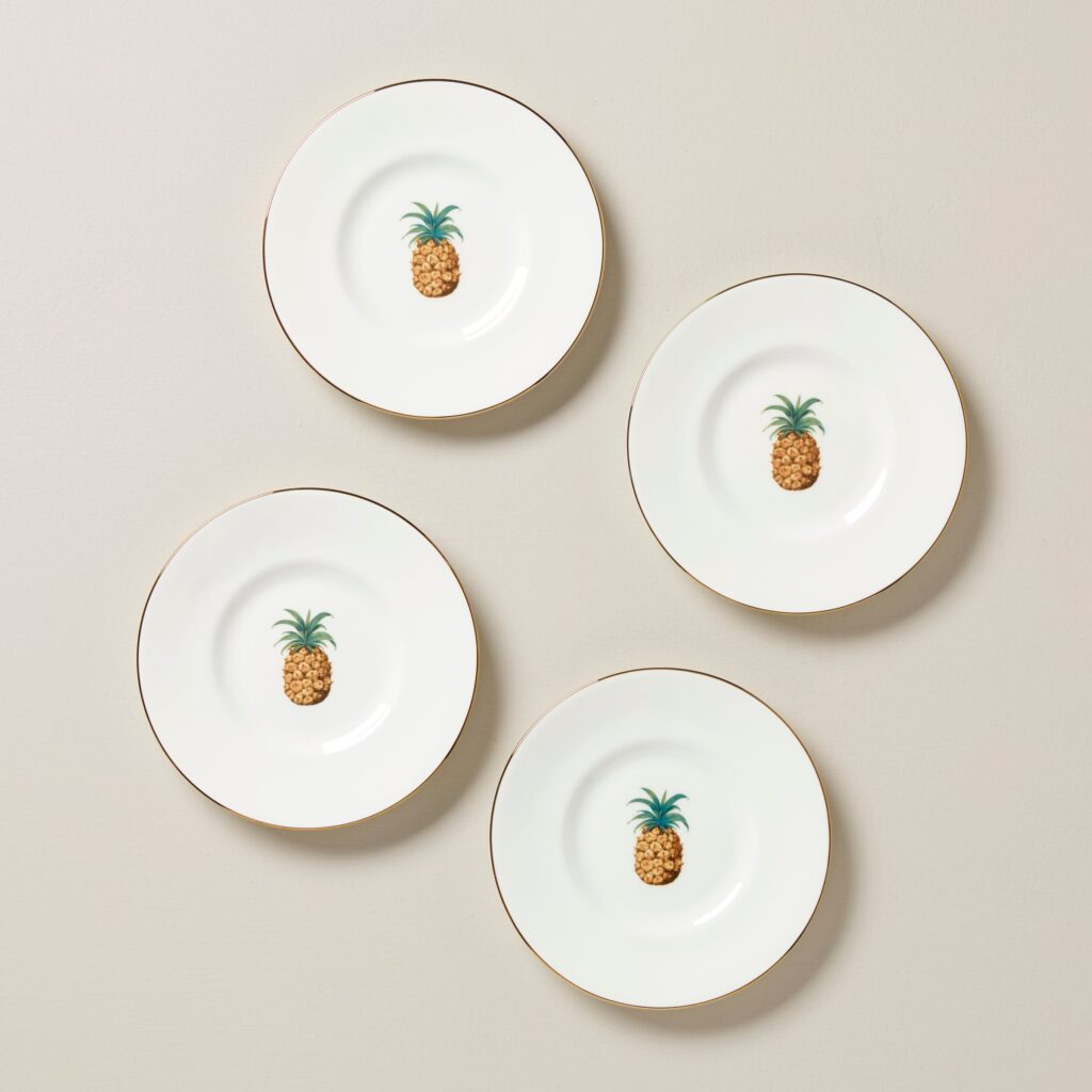 Coastal Melamine Accent Plates, Set of 4